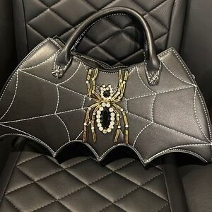 New Black spider purse